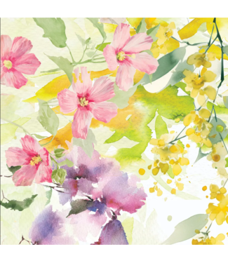 Garnier Thiebaut Souffle Fleuri Printemps Napkin, Cotton-Linen