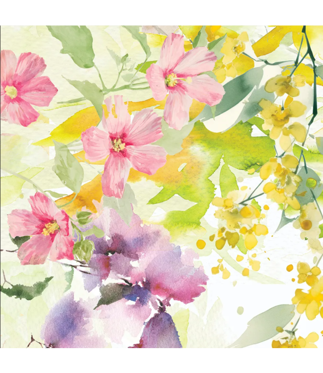 Souffle Fleuri Printemps Napkin, Cotton-Linen