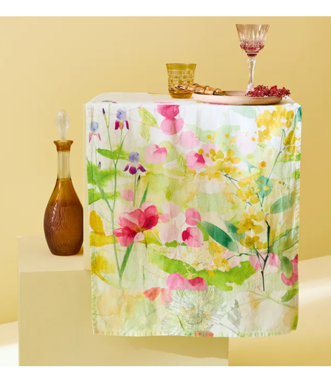 Souffle Fleuri Printemps Tablerunner, Cotton-Linen