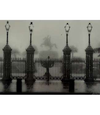 James Macaluso Jackson Square Gate BW 5x7