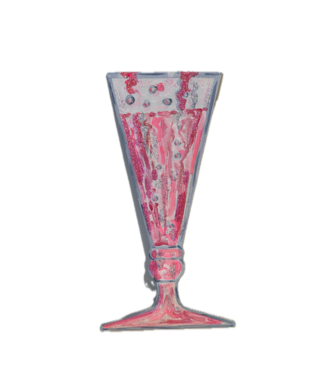 Cynthia Kolls Champagne Flute Door Hanger