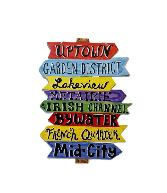 NOLA Directions Door Hanger