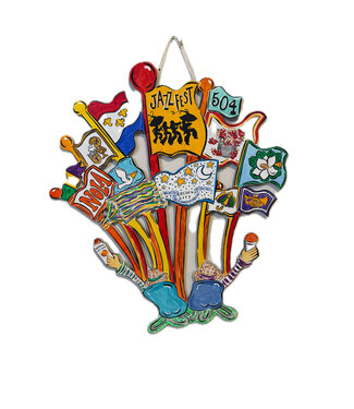 Cynthia Kolls Fest Flags Door Hanger