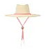 Veronica Wide Brimmed Palm Fringe Hat M/L