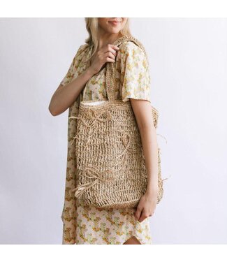 Sunshine Tienda Raffia Ribbon Bag