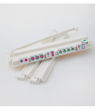 Oh My Mahjong White Acrylic Rack and Pusher Set