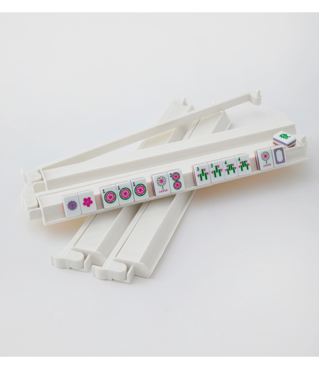 White Acrylic Rack and Pusher Set