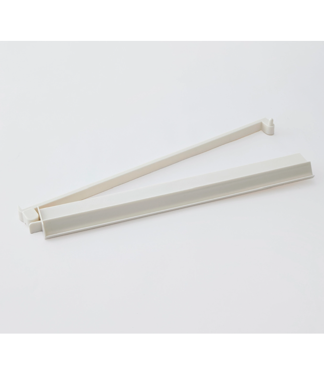 White Acrylic Rack and Pusher Set