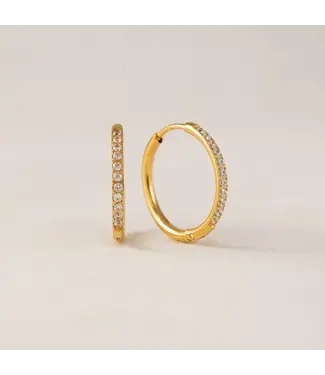 Lover's Tempo Evie 20mm Hoops - Gold (Waterproof)