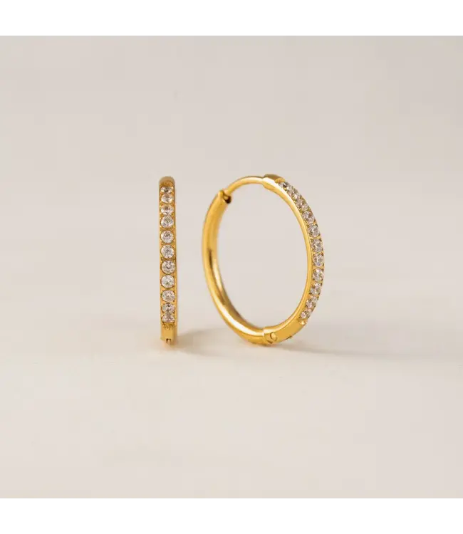 Evie 20mm Hoops - Gold (Waterproof)