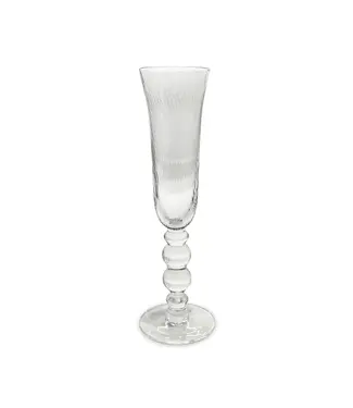 Beatriz Ball Glass French Swirl Champagne Flute S/4 (Clear)