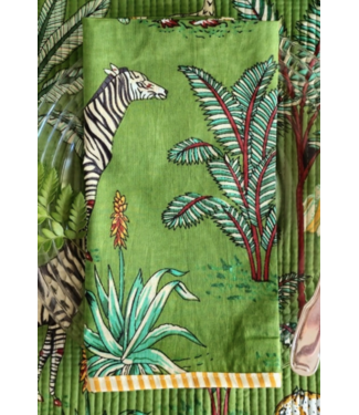 Pacific & Rose Textiles Jungle Green Napkins S/4