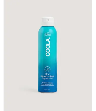 Coola Clear Sunscreen Spray Fragrance-Free SPF50