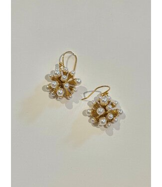 Laura McClendon Pearl Cluster Earring