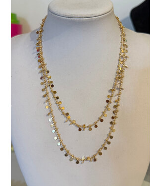 Laura McClendon Double Coin Short Necklace