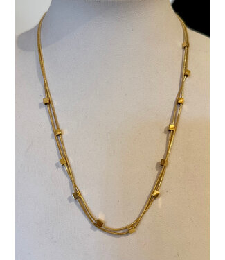 Laura McClendon Double Cubed Short Necklace