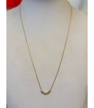 Laura McClendon Gold Rice Short Necklace
