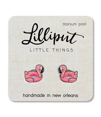 Lilliput Little Things Flamingo Pool Party Earrings