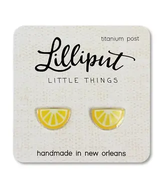 Lilliput Little Things Lemon Wedge Earrings