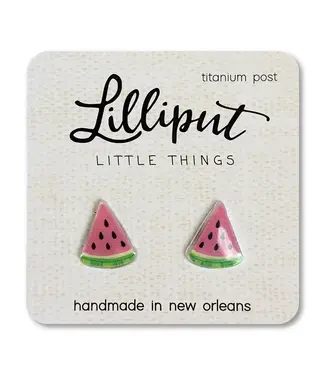 Lilliput Little Things Watermelon Fruit Earrings