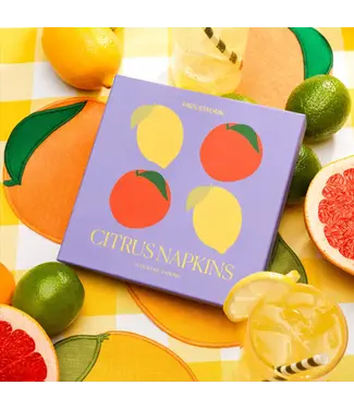 Piecework Puzzles Citrus Napkins s/4