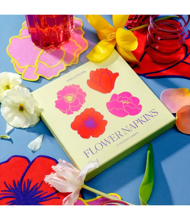 Flower Napkins s/4