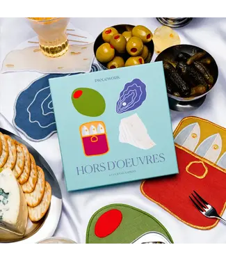 Piecework Puzzles Hors D'oevres Napkins s/4