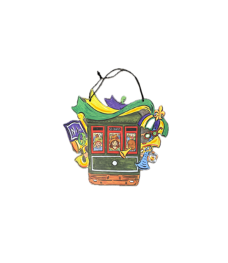 Cynthia Kolls Cynthia Kolls Jazzy Streetcar Door Hanger
