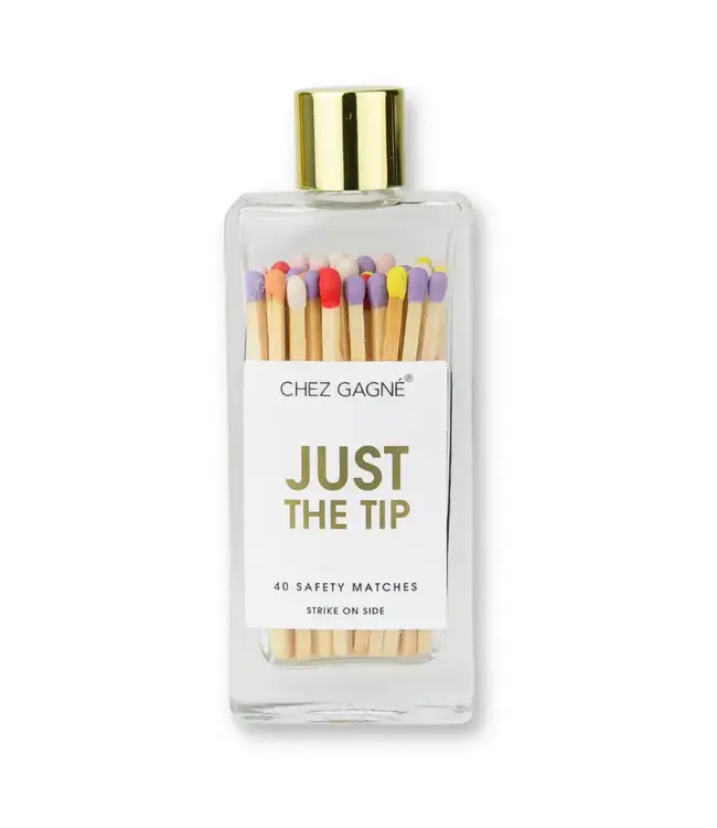 Just the Tip- Glass Bottle Matches