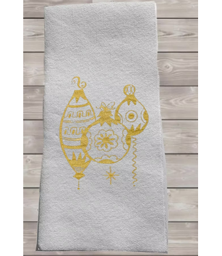 Monique Perry Mid Century Modern Ornaments Tea Towel