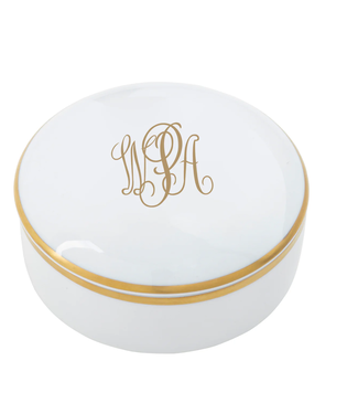 Pickard Signature Gold Ultra White Medium Round Box