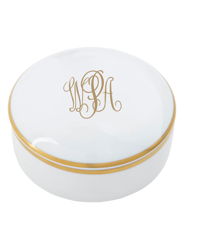 Signature Gold Ultra White Medium Round Box