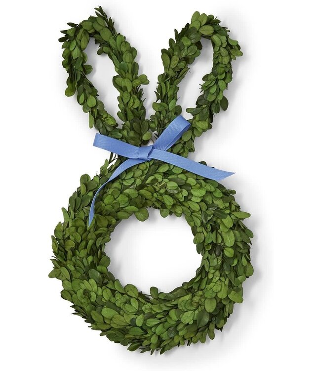 Boxwood Bunny Wreath