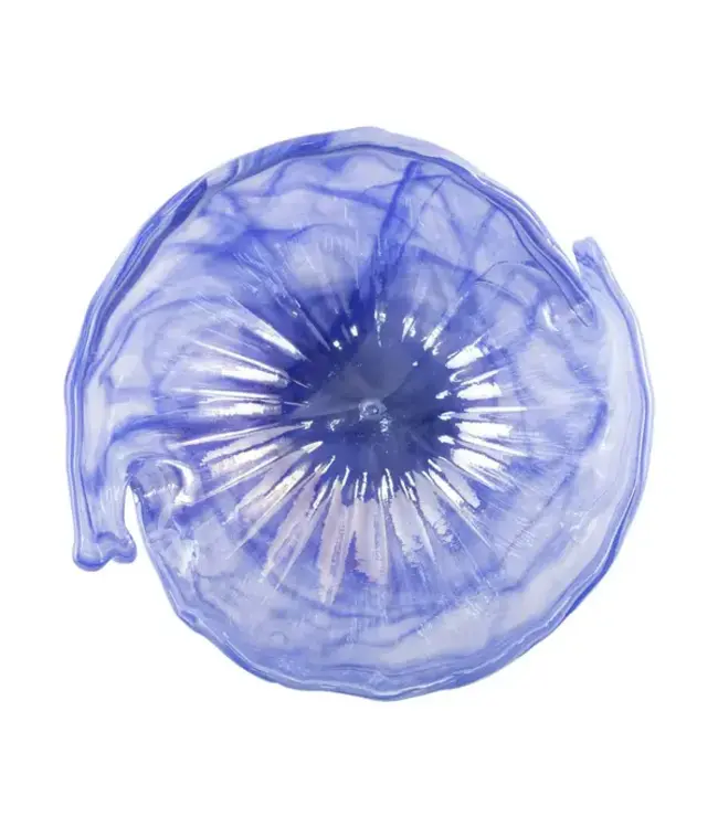 Onda Glass Cobalt Round Bowl