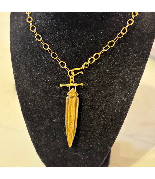 Okra Chain Link Necklace