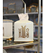 Ultra White Signature Gold Tissue Box with Monogram