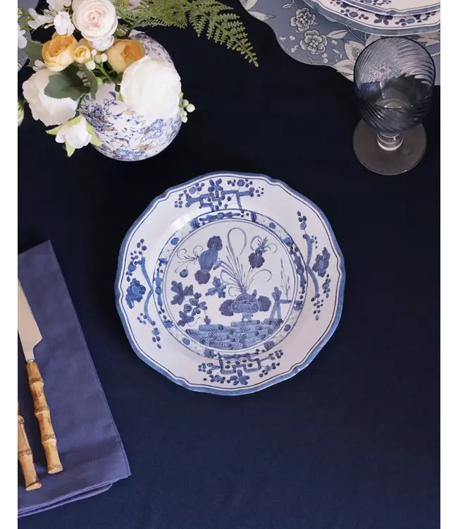 VIDA Faenza 9" Salad Plate Set of 4 (White+Blue)