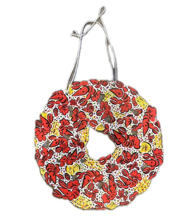 Cynthia Kolls Crawfish Wreath Door Hanger