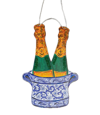 Cynthia Kolls Cynthia Kolls Champagne Chinoiserie Door Hanger