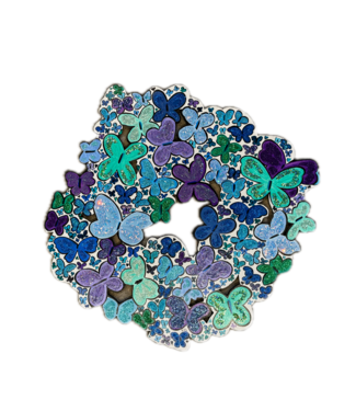 Cynthia Kolls Cynthia Kolls Painted Wood Butterfly Wreath