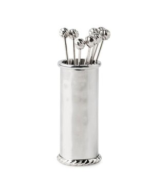 Juliska Graham Barware Cocktail Picks and Holder