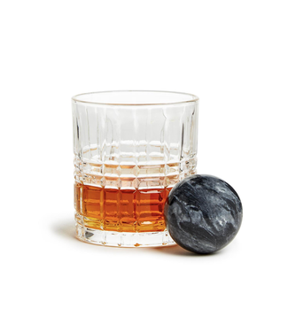 Two's Company Double Old Fashion Whisky Set Incl Stone Ball