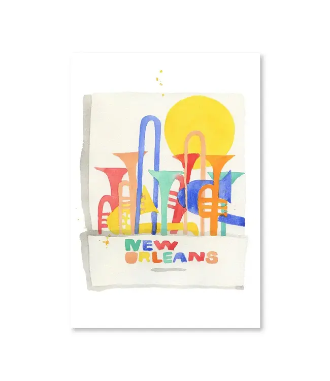 New Orleans Matchbook Watercolor Print