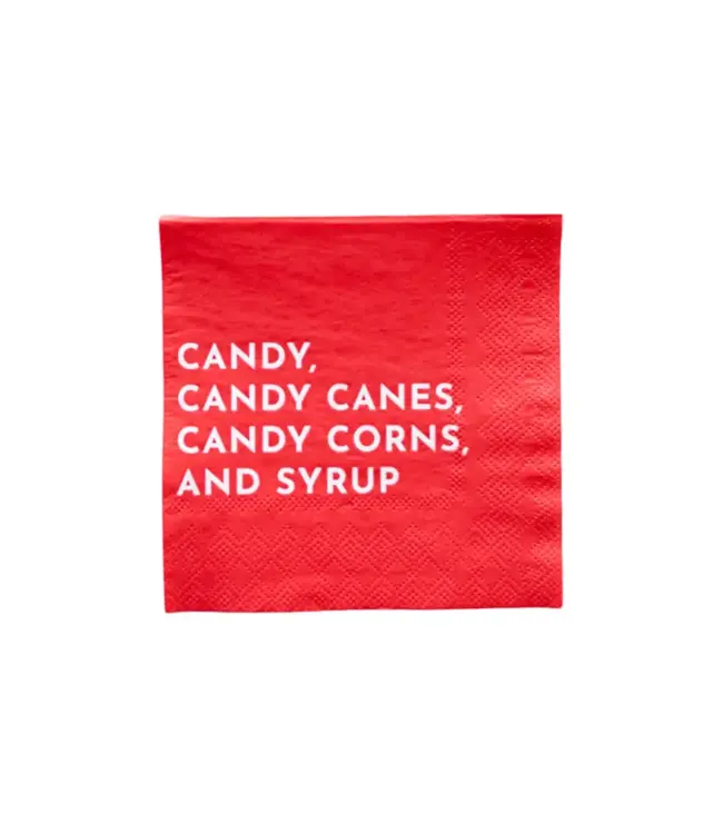 Elf Candy Small Red Napkins