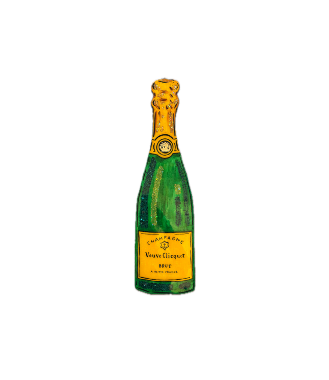 Cynthia Kolls Small Champagne Bottle Resin