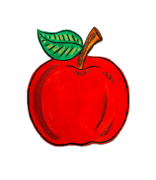 Cynthia Kolls Wooden Apple Door Hanger