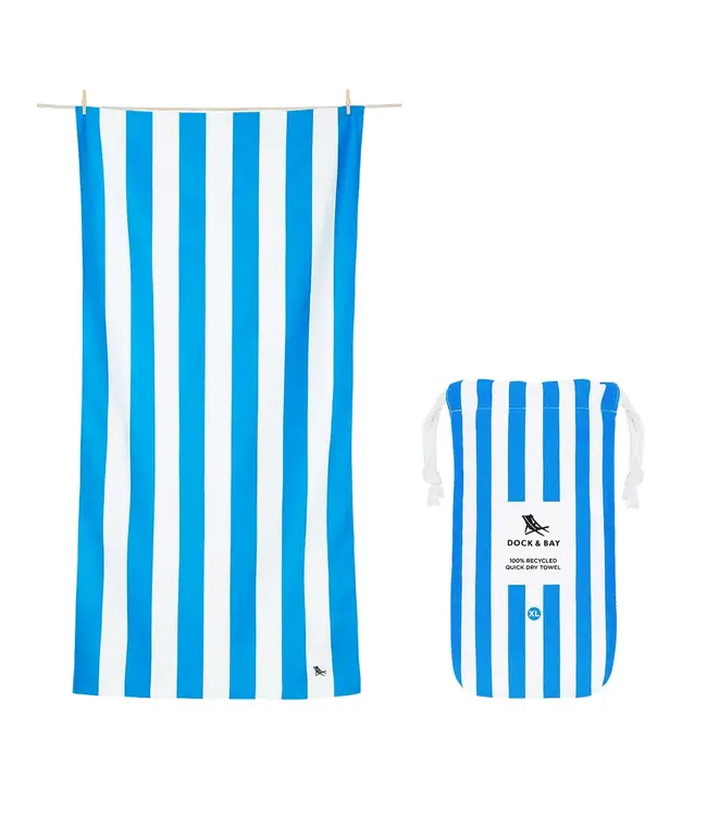 Dock & Bay Quick Dry Towels - Cabana - Bondi Blue