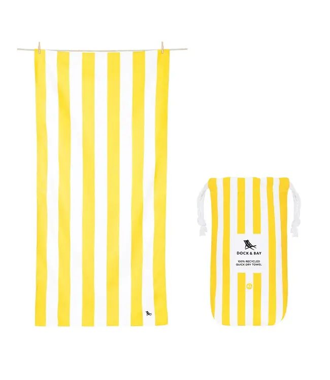 Dock & Bay Quick Dry Towels - Cabana - Boracay Yellow