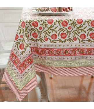 Pacific & Rose Textiles Tablecloth Pomegranate Red