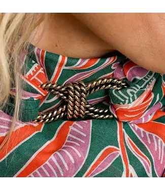 Handker Bandanas Rope Brass Bandana Slide